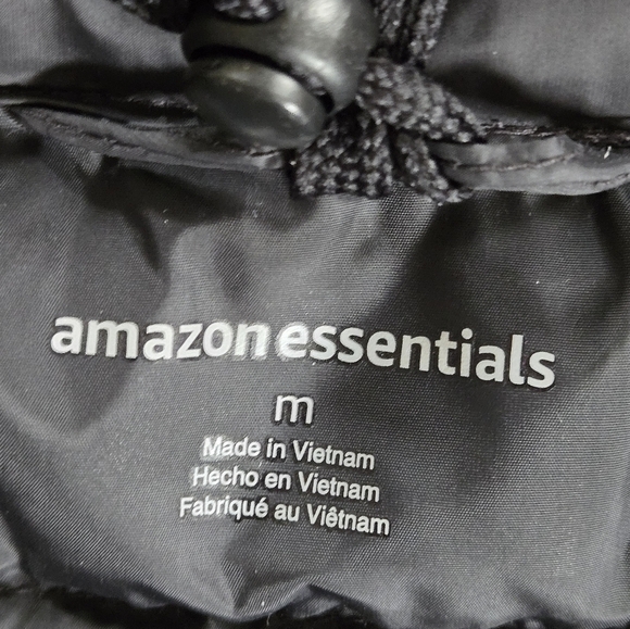 Amazon Esstentials Women's Black Medium Puffer Vest, New. Packable - Picture 8 of 8